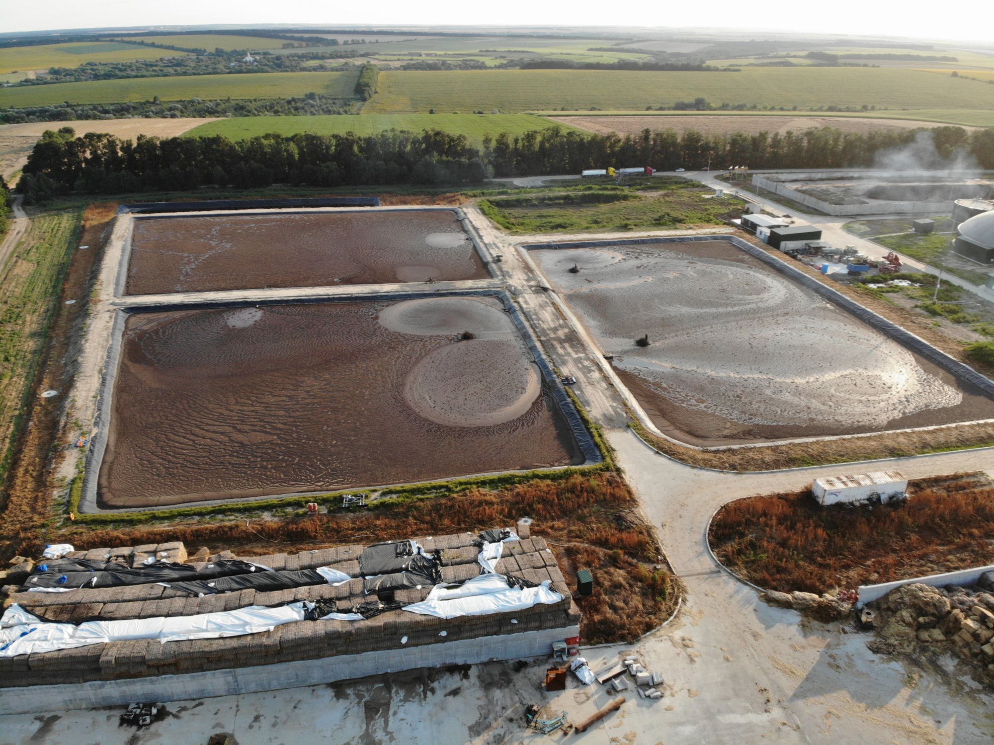 aerial view of wastewater treatment plant at sunse 2022 10 06 18 01 42 utc